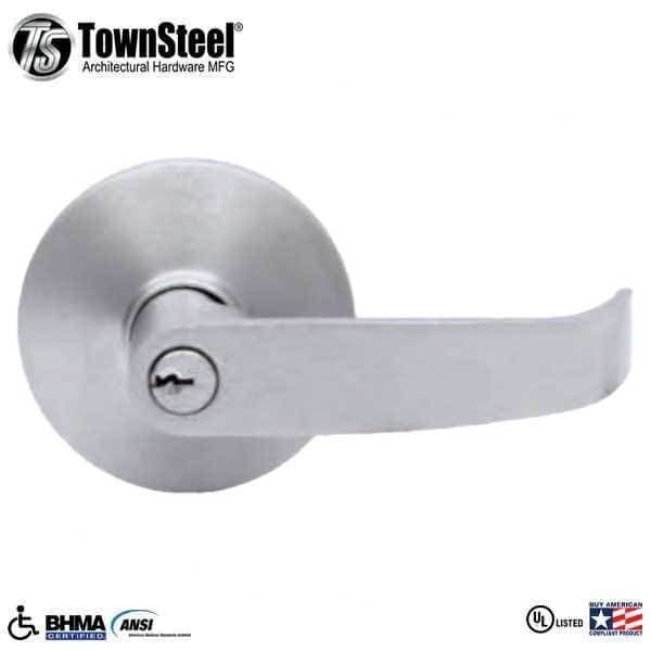 F09 Storeroom, Night Latch, Key Retracts Latch Bolt, Regular, Compatible with Rim, SVR, LBR & 3 Poin